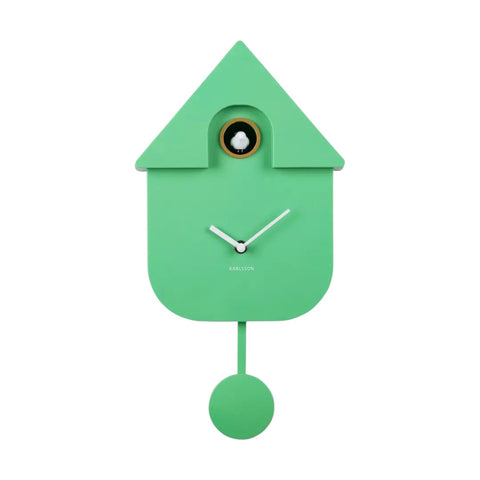 OROLOGIO WALL CLOCK MODERN CUCKOO KA5768BG BRIGHT GREEN KARLSSON