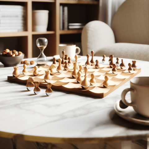 UMBRA WOBBLE CHESS SET WALNUT 377601-656