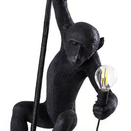 LAMPADA SELETTI MONKEY OUTDOOR BLACK CON CORDA 14923