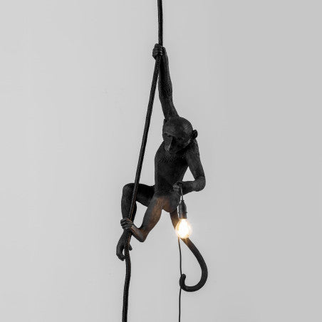 LAMPADA SELETTI MONKEY OUTDOOR BLACK CON CORDA 14923