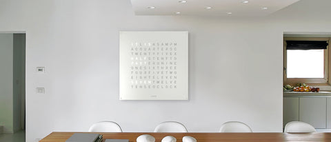 QLOCKTWO CLASSIC 45X45 QT4 PANNELLO BIANCO