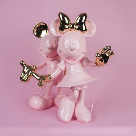 LEBLON DELIENNE MINNIE WELCOME PASTEL PINK & PINK GOLD 31CM ART. DISST03102PRSOR