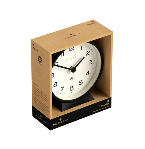 CLOCK M MANTEL RAILWAY MMAN390K NEWGATE BLACK