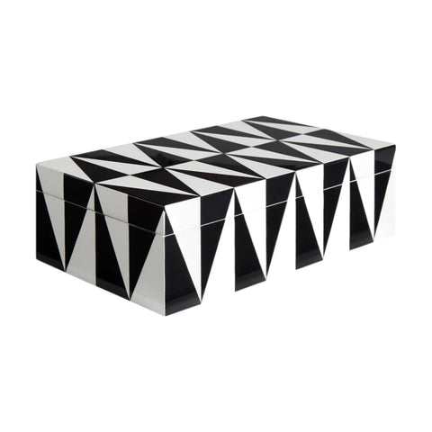 JONATHAN ADLER MEDIUM OP ART LACQUER BOX 27297