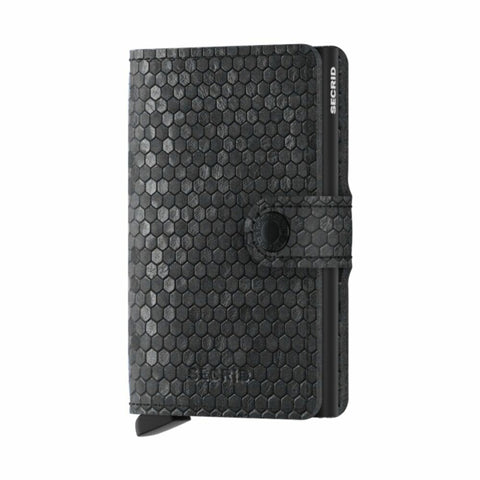 MINIWALLET SECRID HEXAGON BLACK