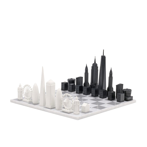 SKYLINE CHEES ACRYLIC LONDON VS NEW YORK (WITH MARBLE HATCH BOARD) SKU.057