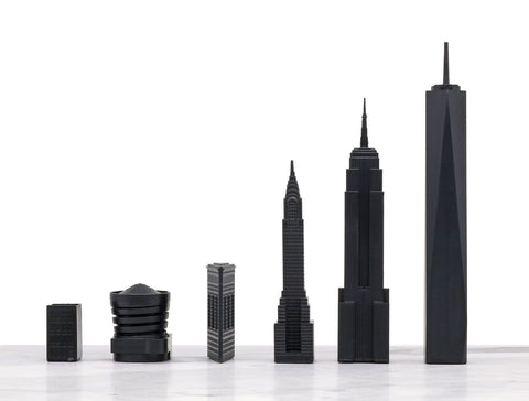 SKYLINE CHEES ACRYLIC LONDON VS NEW YORK (WITH MARBLE HATCH BOARD) SKU.057