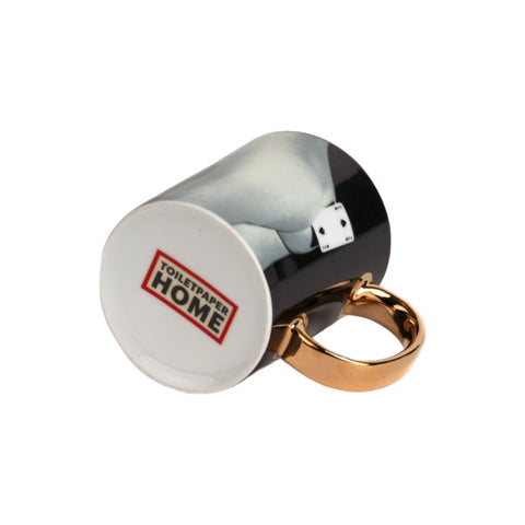 TAZZA PORCELLANA TOILETPAPER HOME SPADES ART 17222 SELETTI