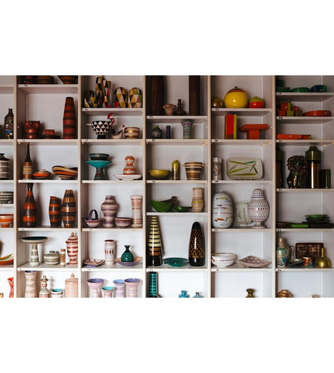 VASO BOTTIGLIA RIMINI BLU CM. 53 ALDO LONDI ART. ZZ999-201 BITOSSI VERAMICHE BLUE