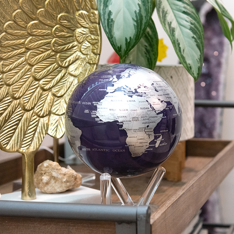 MAPPAMONDO 6" SILVER AND PURPLE MG-6-ISP Mova