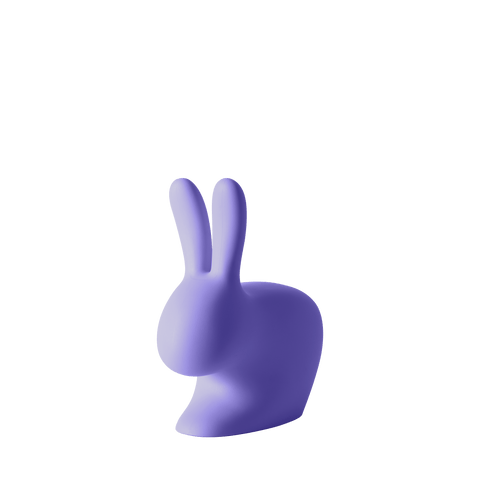 RABBIT CHAIR BABY BLUE VIOLET 90001BV QEEBOO MULTICOLOR