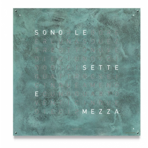 OROLOGIO CLASSIC 45X45 VINTAGE COPPER QLOCKTWO