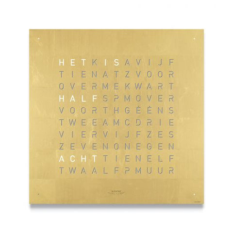 OROLOGIO CLASSIC 45X45 GOLD QLOCKTWO