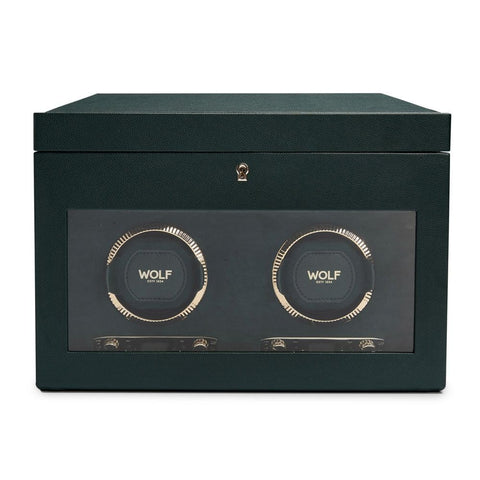 WOLF BRITISH RACING DOUBLE WATCH WINDER GREEN 792241