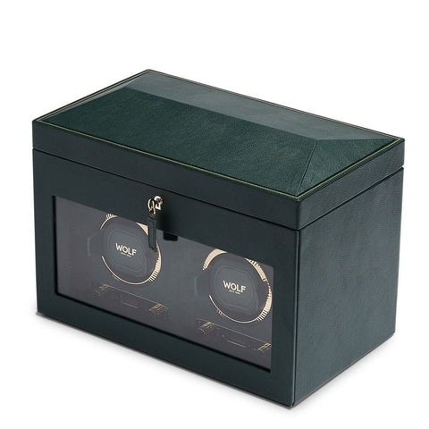 WOLF BRITISH RACING DOUBLE WATCH WINDER GREEN 792241