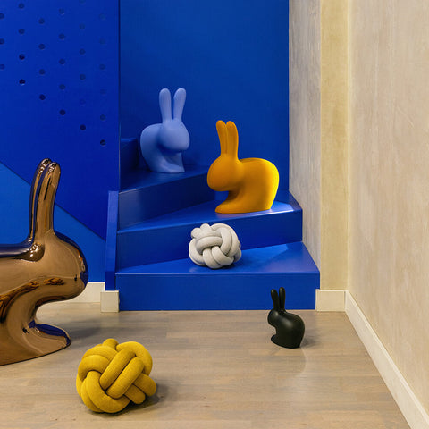 RABBIT CHAIR BABY LIGHT GREY 90001LG QEEBOO GREY Qeeboo