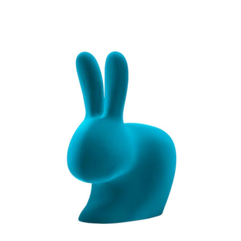 RABBIT CHAIR VELVET FINISH LIGHT BLUE 90010LB QEEBOO BLUE