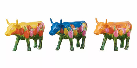 COW PARADE M ART PACK TULIPS RESIN ART. 46606