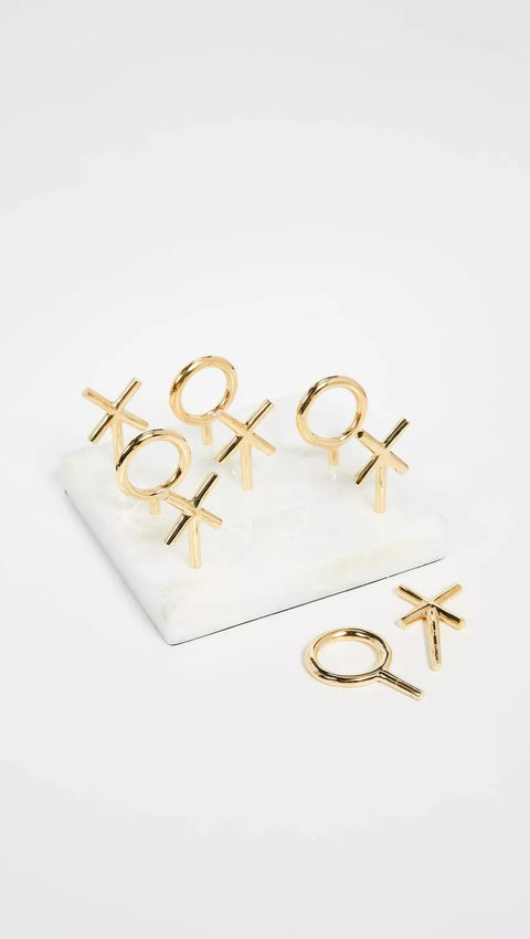 JONATHAN ADLER BRASS TIC-TAC-TOE SET ART. 17430