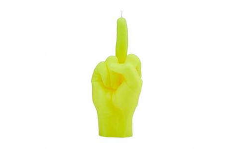CANDELA  F*CK YOU NEON YELLOW CANDLEHAND
