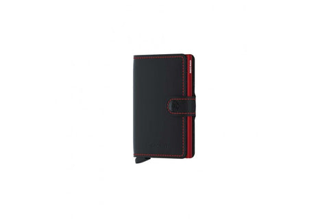 MINIWALLET SECRID MM MATTE BLACK RED