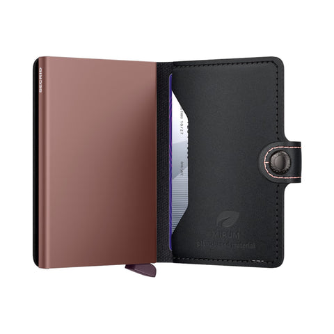 PORTAFOGLIO MINIWALLET MIRUM PLANTE-BASED SECRID BLACK ROSE