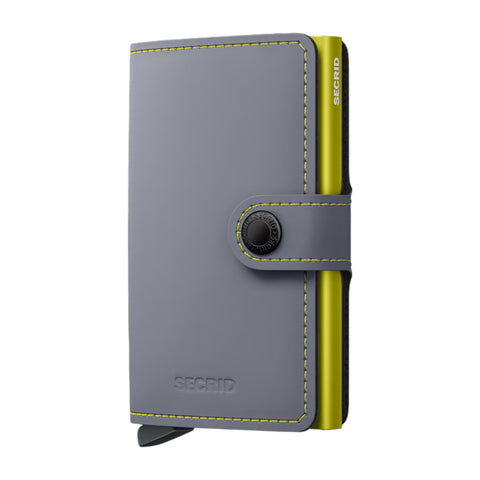 PORTAFOGLIO MINIWALLET MATTE SECRID GREY-LIME