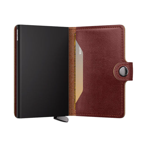 PORTAFOGLIO PREMIUM MINIWALLET BASCO + SECRID BROWN