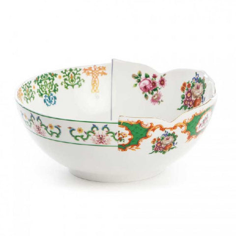 PORCELAIN SALAD BOWL DIAM 22,5 H.10M HYBRID ZAIRA SELETTI