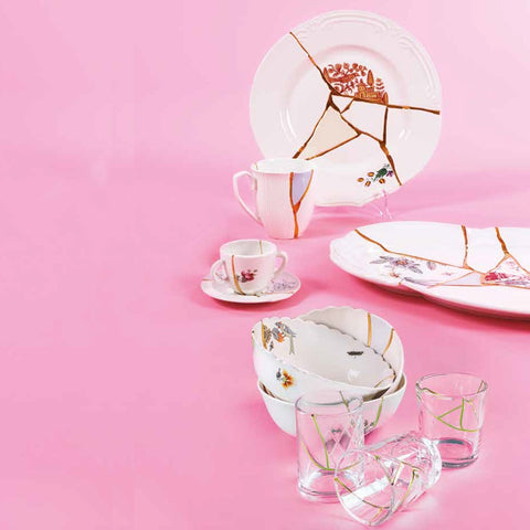 PIATTO FONDO PORCELLANA KINTSUGI ART 09623 SELETTI