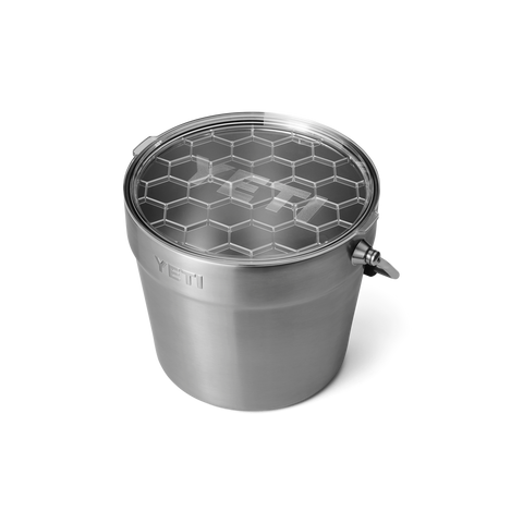 PORTA GHIACCIO RAMBLER BEVANDE BUCKET STAINLESS 70000001567 YETI SILVER