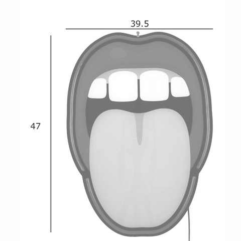 LED NEON SIGNS TONGUE 13101 RED SELETTI