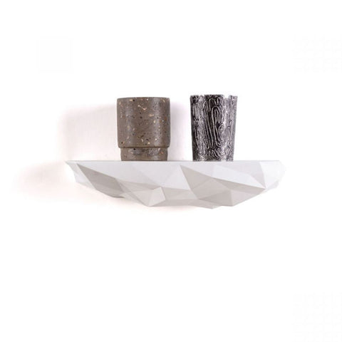 MENSOLA IN RESINA SPACE ROCK DIESEL LIVING SELETTI WHITE