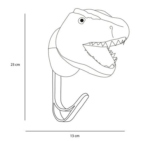 GANCIO APPENDIABITI HEAD T-REX WILD & SOFT ART. WS5064