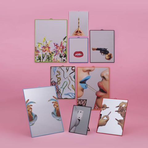 SPECCHIO TOILETPAPER CM30X40 TRUMPET ART. 17126 SELETTI GOLD