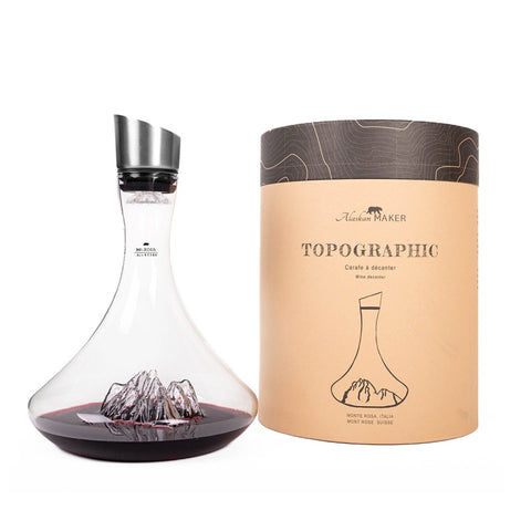 DECANTER TOPOGRAPHIC ALASKAN MAKER M. ROSA ART. TOPO-C-MR