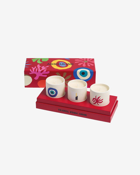 ASSOULINE TRAVEL FROM HOME MINI SCENTED CANDLE SET