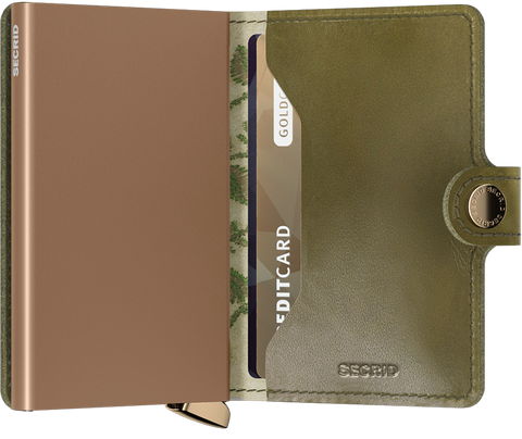 SECRID PREMIUM MINIWALLET STITCH FLORAL OLIVE