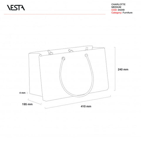 SHOPPER MEDIA CHARLOTTE DECOR D48 RAINBOW VESTA ART. 04249D48