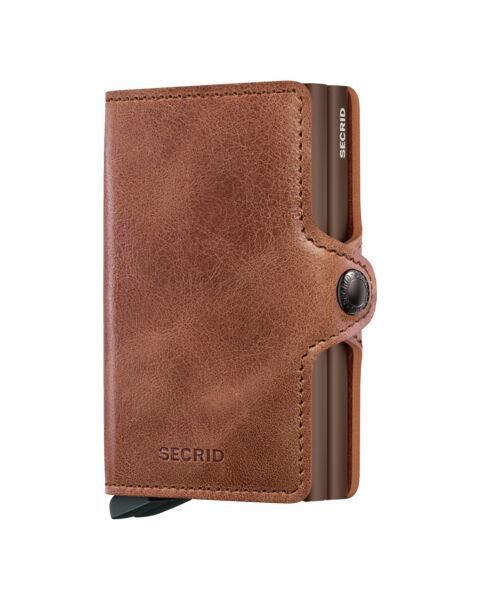 PORTAFOGLIO TWINWALLET VINTAGE COGNAC-BROWN SECRID BROWN