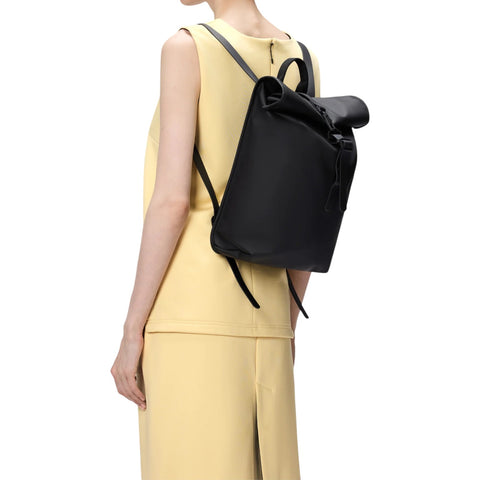 ZAINO ROLLTOP RUCKSACK MINI W3 13330 RAINS BLACK