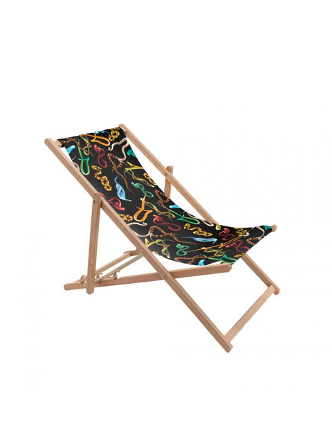 FOLDING DECK CHAIR SELETTI TOILETPAPER SNAKES ART 16681