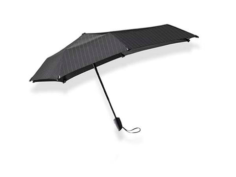 UMBRELLA WITHOUT AUTOMATIC PIN STRIPES BLACK