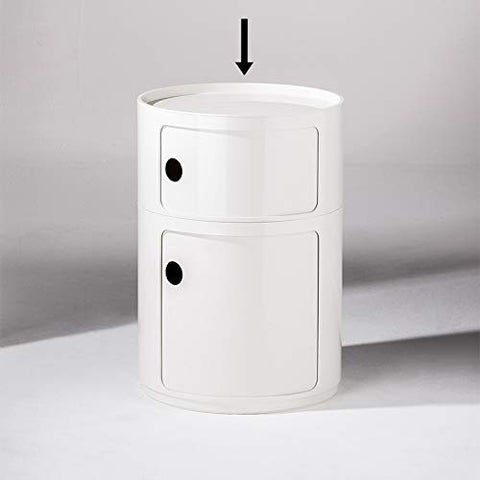 "KARTELL WHITE ROUND COVER 04959/03"