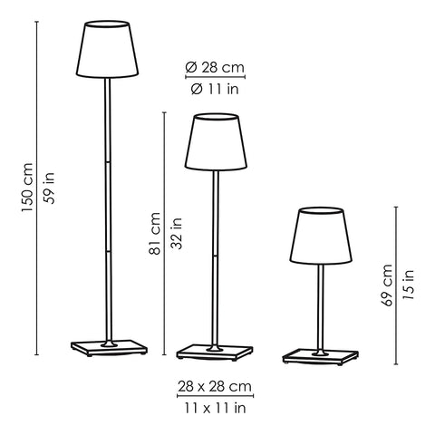 SAFFRON LAMP POLDINA PRO XXL DARK GRAY