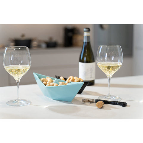 BARCHETTA PICCOLA ORIGAMI ARANCIONE CERAMICHE CRESCENTINI ART. 2364