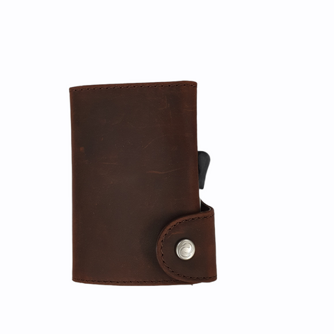 C SECURE SINGLE COIN BUFFALO VINTAGE LEATHER