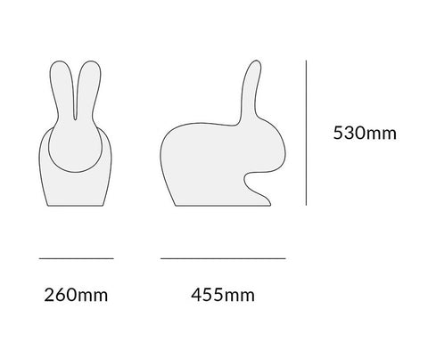 RABBIT BABY CHAIR 90001WH QEEBOO WHITE