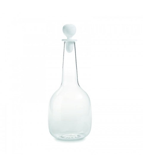 "SAFFRON BALL BOTTLE TRANSP. WHITE CAP"