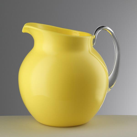 MARIOLUCA GIUSTI YELLOW ENAMEL BALL JUG